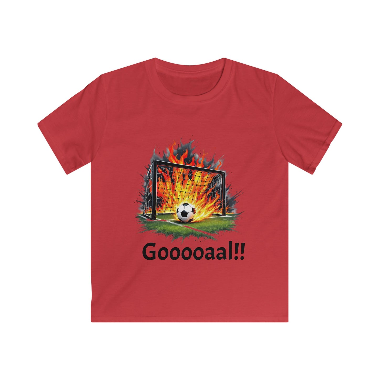 Soccer Fire Kids Tee | Youth Sports Shirt, Gift for Little Players, Birthday Party Outfit, Cool Soccer Fan Gear